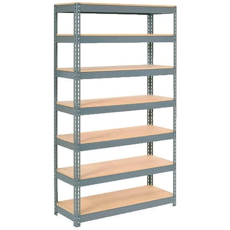 Additional Shelf Level Boltless Wood Deck 48W X 18D - Gray